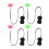 2 stuks weerbestendige LED-gloeiende ogen-Rood 2