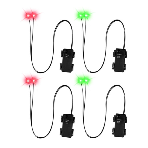 Pack Of 2 LED Glowing Eyes For Halloween Decorations-Red 1