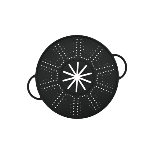 Multipurpose Elastomer Spatter Lid Oil Filter Kitchen-Black