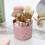 Beautiful Rotatable Brush Storage Container Easy to Use-Blue 6