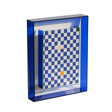 Clear Acrylic Photo Frame Photo Holder Desktop Photo-Blue