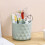 Beautiful Rotatable Brush Storage Container Easy to Use-Blue 5