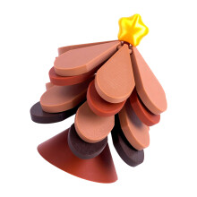 Spielzeit, hitzebeständiges Weihnachts-Esszubehör,-Braun 1