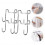 4pc  Stainless Steels Hook Hanger Cabinet Storage Rack 4