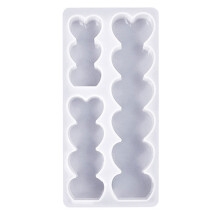3-in-1 Candle Molds Long Candle Molds Waving/Heart-Love 1