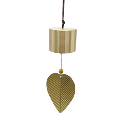 Wind Chimes Brass Leaf Bells Hangings Wind Chimes-Cylindrical