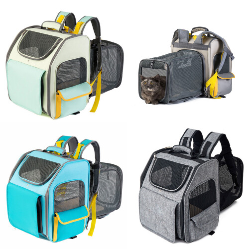 Outdoor Backpack for Cats Dogs Large Capacity Backpack-Blue 2