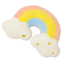 Lovely Soft Cushions Rainbow Cloud Moon Plushie-rainbow cloud