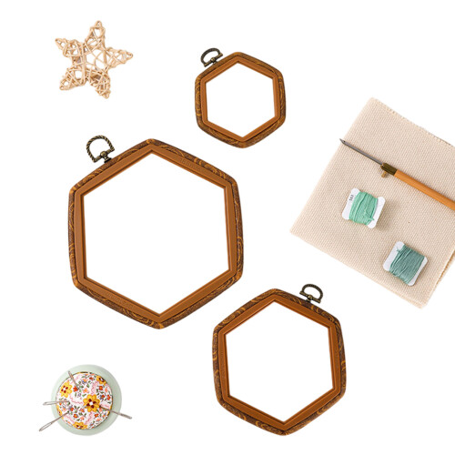 Hexagonal Stitching Hoop-9.5x10.5cm 2