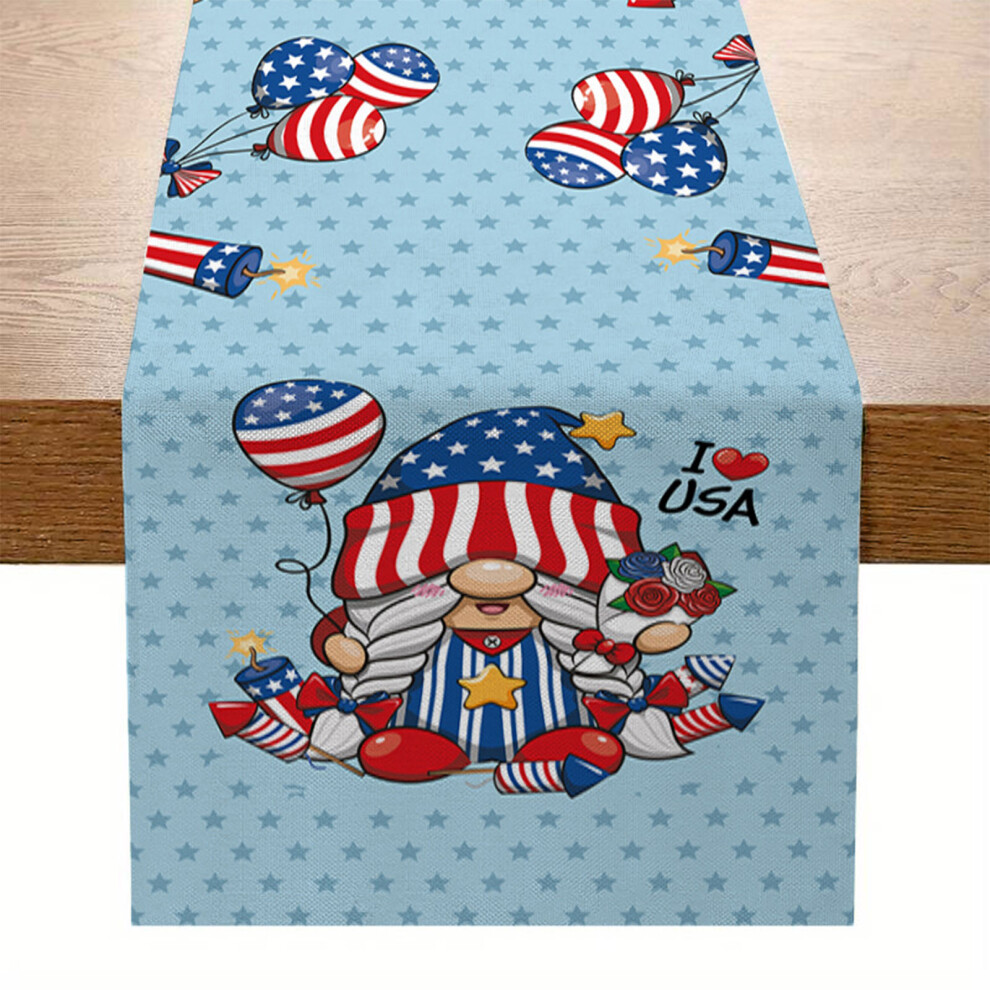 Tablecloths Table Runner Rectangular Independence Day Table-8