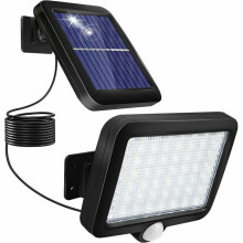 Projecteur solaire extérieur résistant aux intempéries avec panneau solaire divisé, éclairage de sécurité à détecteur de mouvement pour