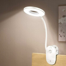 Lampe de lecture flexible avec tour de cou, lampe de lecture à intensité variable pour protéger les yeux au lit, lampe portable rechargeable par