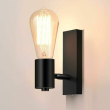 Vägglampa i nordisk stil, klar glasrörslampa för sovrum, badrum, kök, matsal, vardagsrum, korridor, foajé, café, bar, kontor