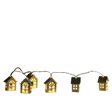 Weihnachtsdorfhäuser im charmanten Landhausstil, batteriebetrieben, zum Selbermachen, für Hochzeitsfeiern und Feste