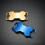10pcs Dog Collar Plate Metal Pendant for Outdoor Activity-Black 5