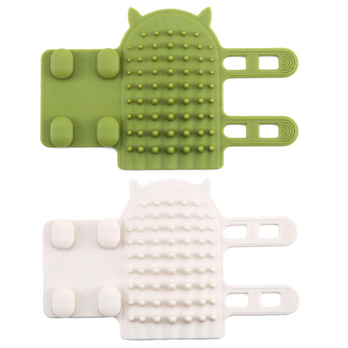 Practical Cat Self Groomers for Wall Corner Cats Hair-White 1