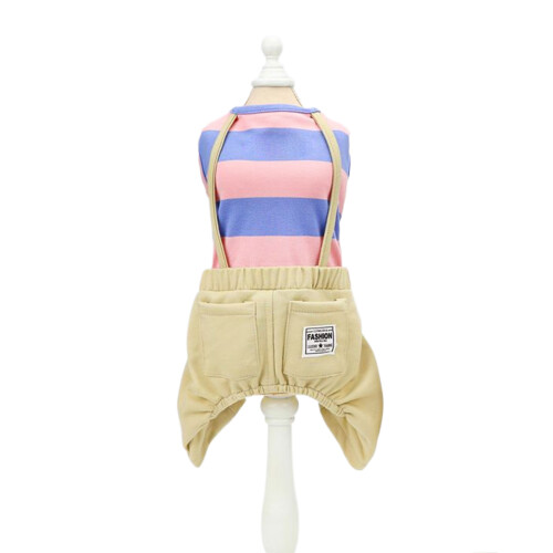Combinaisons pour petits chiens, salopette pour chien,-S Rose