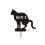 Don't Pooping Courtyards Ornaments Yard Inserted Iron-cat 1