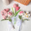 Bouquet de fleurs tricotées à la main, décorations de centres-05 6