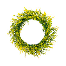 Fake Leaf Wreath, Home Accent Elegant Green Leaf-yellow green