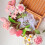 Bouquet de fleurs tricotées à la main, décorations de centres-05 5