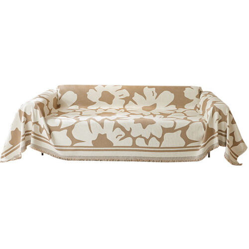 Wasserdichter Sofabezug, Blumen-Sofadecke,-Khaki 180 150