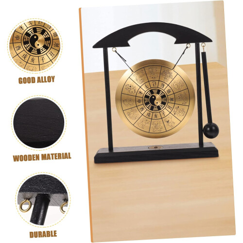 Gong Display Desktop Ornament Gong For Desktop Decoration Scene Layout 1