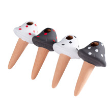 4pcs Self Watering Spikes Terracotta Watering Stakes Mushroom
