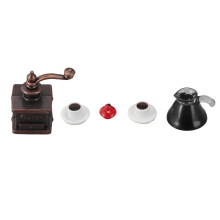Modelo de teléfono en miniatura para decoración de casas de muñecas, diseño vintage con dial giratorio y detalles realistas, accesorio de
