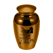 Aluminiumlegering huisdier urnen voor honden katten-goud