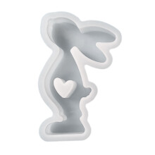 Easter Rabbit Candle Mold Heart Rabbit Aromatherapy Silicone-M