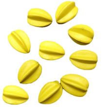 10 stuks kunstmatige fruitcarambola's voor-Gele carambola's