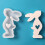 Easter Rabbit Candle Mold Heart Rabbit Aromatherapy Silicone-M 5