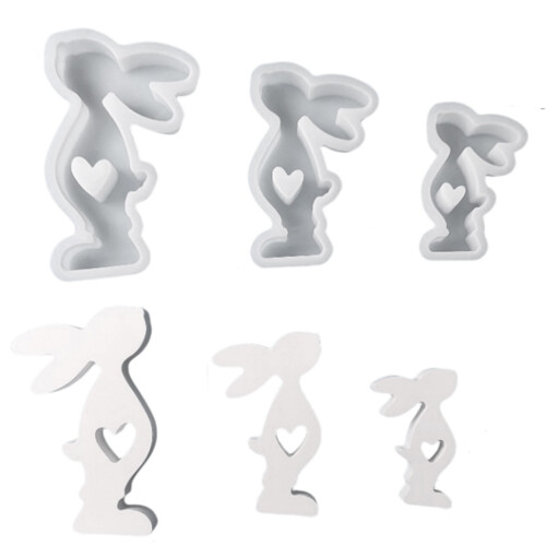 Rabbit Candle Silicone Mold 3D Easter Aromatherapy Plasters-L 1