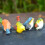 4 Stück Miniatur-Vogel-Dekofiguren, Vogelfiguren, Tiermodell, 4