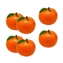 6 stuks kunstmatig oranje nep fruitmodel voor-mandarijn