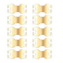 10PCS Halsband Hanger Naamplaat voor Huisdier Wandelen-Goud