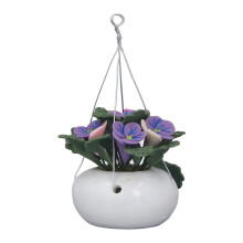 Plantas artificiales en maceta para decoración de casas de muñecas. Miniatura de alta simulación, modelo realista en maceta verde, ideal para la