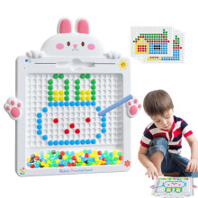 Magnetic Doodle Board, Rabbit Magnetic Pen Drawing Board Doodle Board Exercise Children's Concentration and Imagination, Pink L