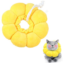Soft Cat Recovery Collar, Pet Protective Collar, Elizabethan Collar, Adjustable Cat Collar, for Wound Healing After Pet Surgery, M