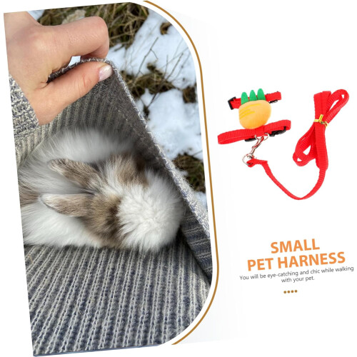1PC Adjustable Rabbit Harness with Leash for Small Pets Like Bunnies, Kittens 2
