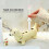 Dachshund Shape Toothbrush Holder Ceramic Toothbrush-White 7