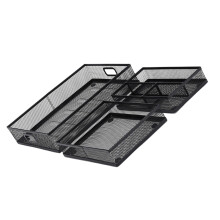 Metal Desktop Storage Tray Multifunctional Drawer Organizers For