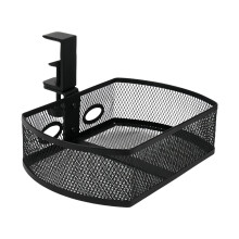 Space Efficient Rotating Desk Mount Storage Holder Metal Under