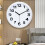 Horloge murale moderne avec chiffres 3D, mouvement-Blanc 7