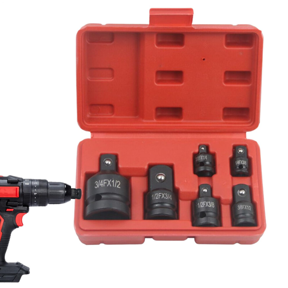 Ratchet Adapter 6Piece Socket Adapter Kit For Garage, Automotive, Industrial Maintenance, Driver Conversion Kit 9412369147332