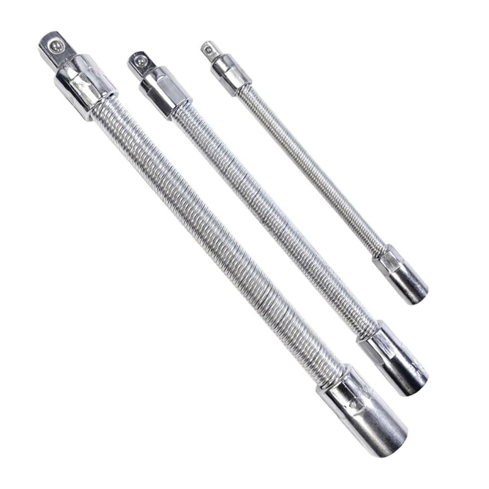 Flexible Socket Wrench Extension Rod 3Piece Set, 138/203/253Mm, Flexible Drill Bit Extension Rod 9412369147578