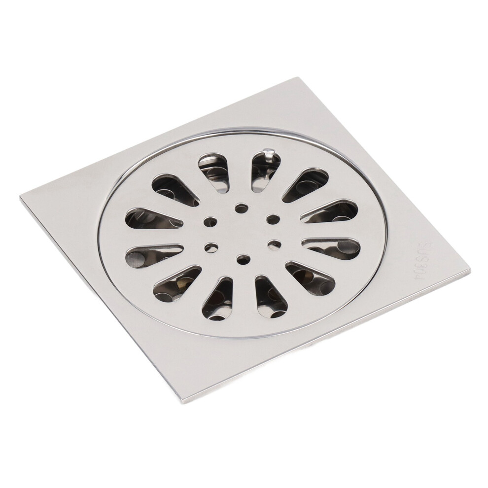 Electroplating Copper Stainless Steel Floor Drain 10X10cm 5001381740627
