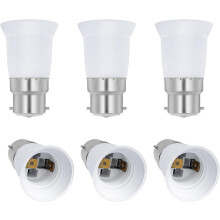 Icke-dimbar lamphållare, värmebeständig adapter för energisparande E27LED-lampor, skruvbajonettfattning säkerställer spänningskompatibilitet i