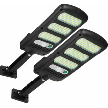 Proiettori solari da esterno, 213 LED, 1200 lumen, resistenti a tutte le intemperie, luci solari super luminose con sensore di movimento, facile